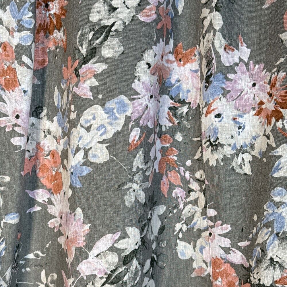 J. Jill Love Linen Women's Lagenlook Floral Caraway Ruffle Hem Dress Sz 3XL - Picture 3 of 16